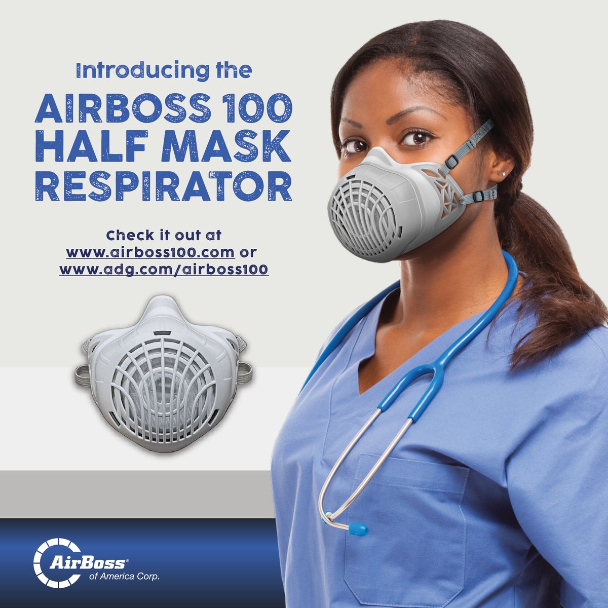 AirbossAmerica's tweet photo. Introducing the AirBoss 100 Half Mask Respirator!
Check it out at https://t.co/vNytug8JGz or https://t.co/R9mQC7Bh9s
#AirBoss100 #HalfMask #Respirator #UltimateRespiratoryProtection https://t.co/e3vGDVZ6e9