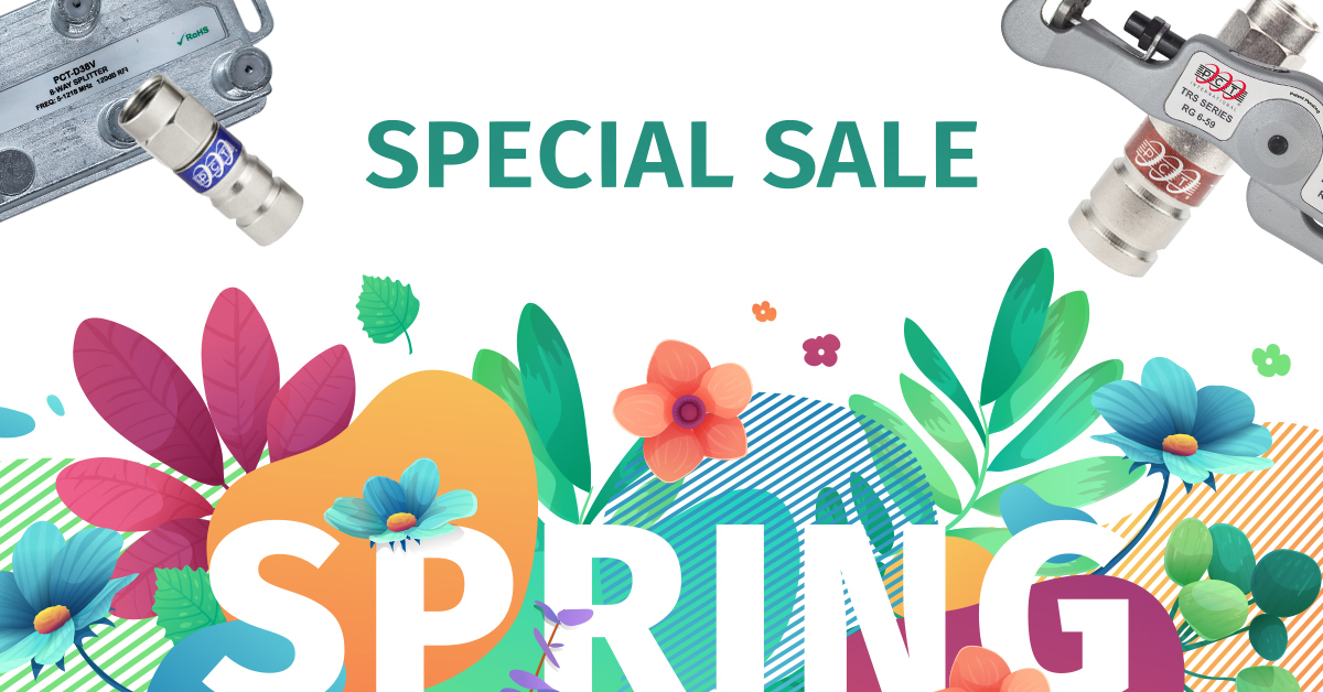 PctSolutions's tweet image. Update all your old TV/Internet connections this spring with PCT quality coaxial cable and connectors! 

#spring #sale #demandPCTquality #PCTintl #telecommunications #broadband #home