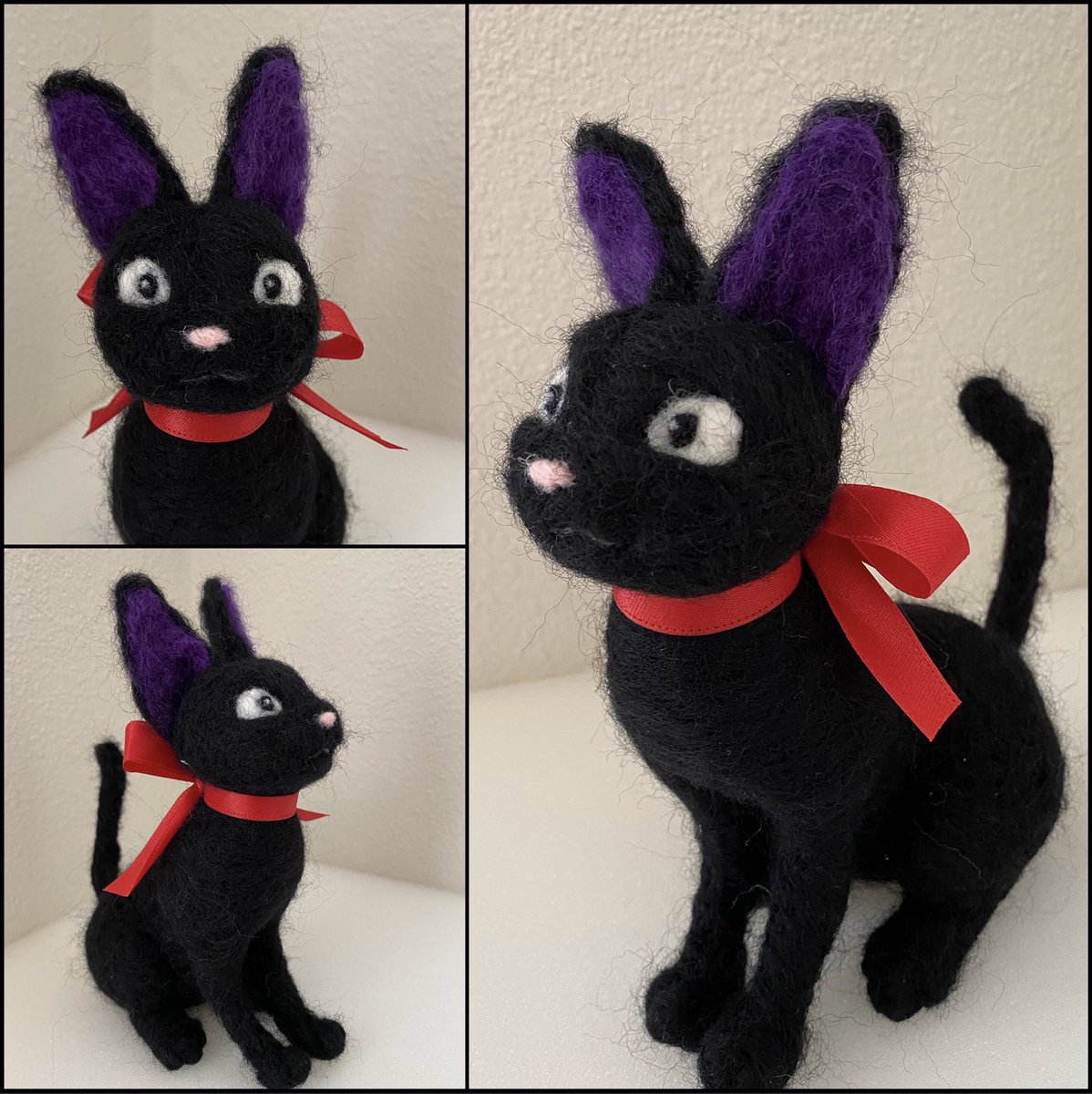 Felting and magical powers seem very similar to me! 🪄

#kikisDeliveryService #FeltedAnimals #FeltedCats #StudioGhibli #JiJi #FeltingWool