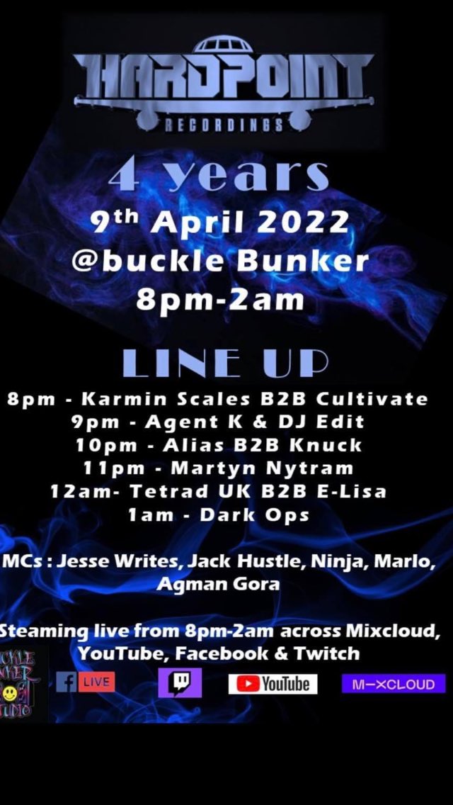 mcninjabigfish's tweet photo. 4 years of Hardpoint recs .. join us on Saturday @thebucklebunker Essex https://t.co/C8aRstv17P