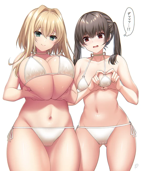 おっぱいハートの特盛と並盛、どちらが好きですか💛 