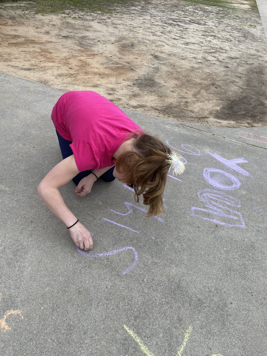 Adding some positive messages for tomorrows Special Olympics athletes! Can’t wait! #oneRCE #unifiedspiritweek