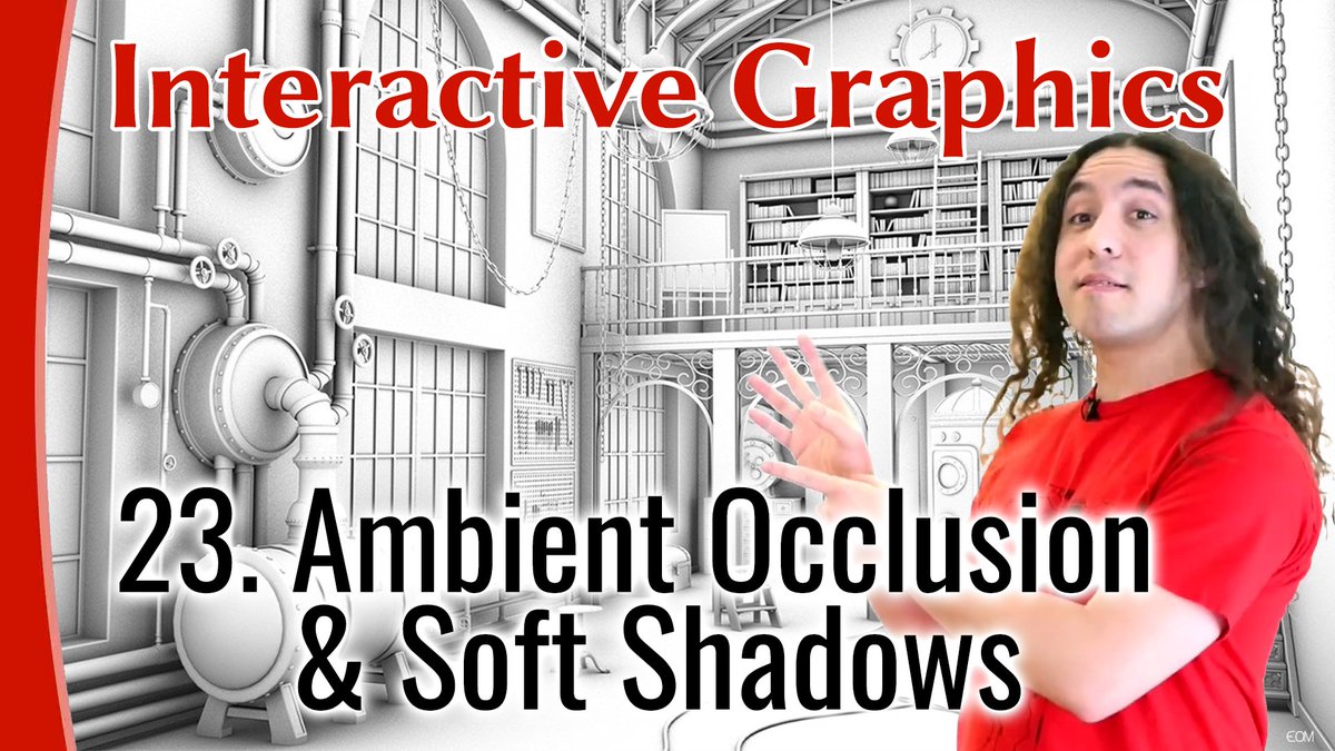 cem_yuksel's tweet photo. The new lecture of the "Interactive Computer Graphics" course about #AmbientOcclusion and #SoftShadows is now online:
https://t.co/0HXXk7VIAd
#graphics #cg https://t.co/Sr6sYixv3c