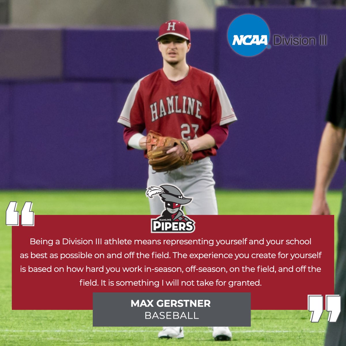 Hamline Athletics tweet media