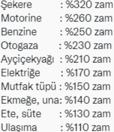 BİR İMAMOĞLU YALANI... 
İmamoğlu ayçiçek ucuzlayacak dedi, tam tersine yağın fiyatını uçurdu.., Motorine %260 zam yabdı, her b*ka %100'ün üzerinde zam yabdı... Evet, yalan söylemiş olabilir ama... ama unutmayın ki; yol yabdı köprü yabdı... Nankörler sizi. dış güçler, yol, köbrü..