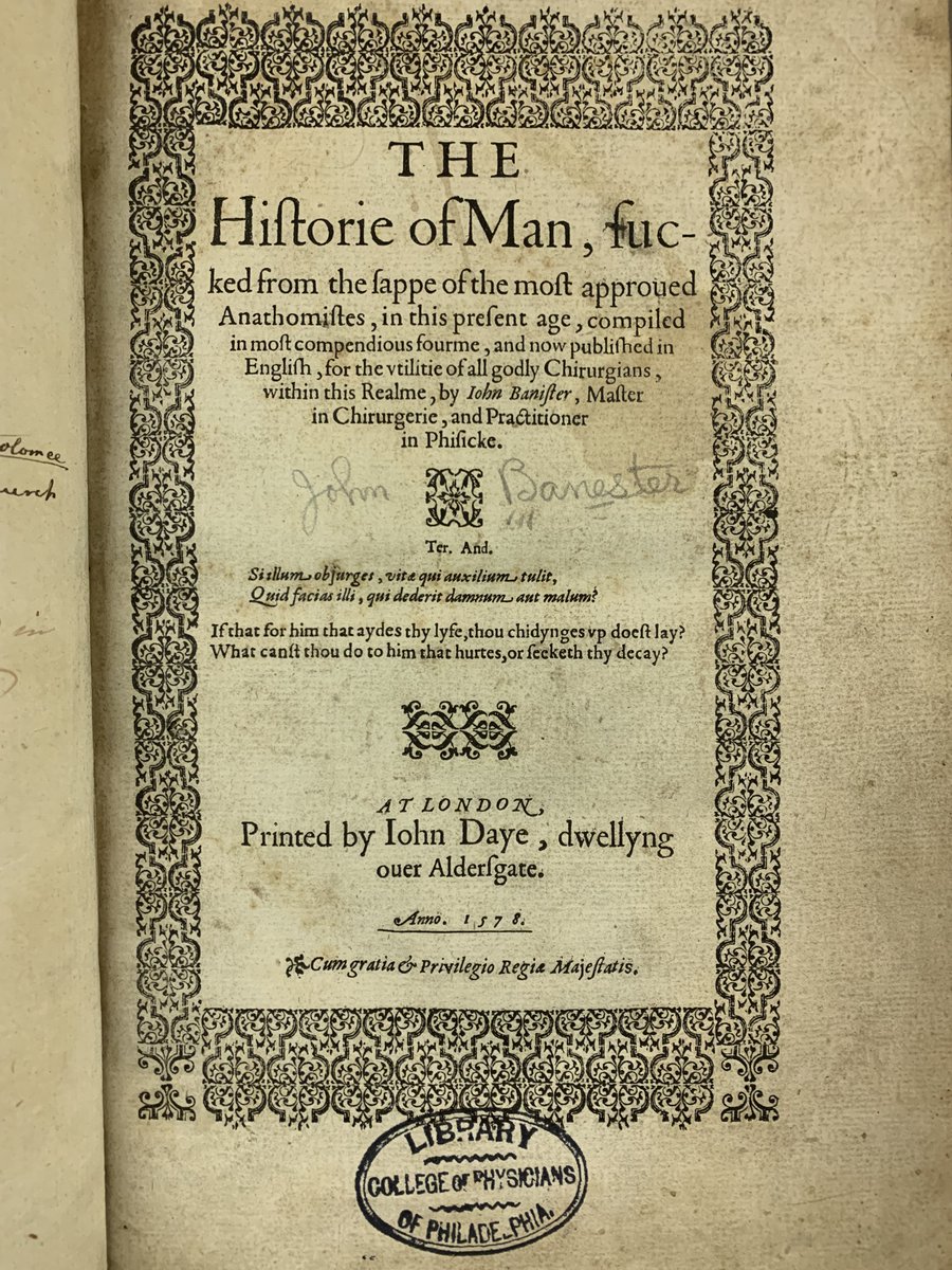 CPPHistMedLib's tweet photo. #Facsimiles, like this of The Historie of Man, are part of caring for the #historical books in our #collection. Reproductions allow researchers to interact with #books when the originals are too #rare or #fragile to handle regularly. #NationalLibraryWeek https://t.co/KF3rIpe0lt https://t.co/3QfsNJgUvR