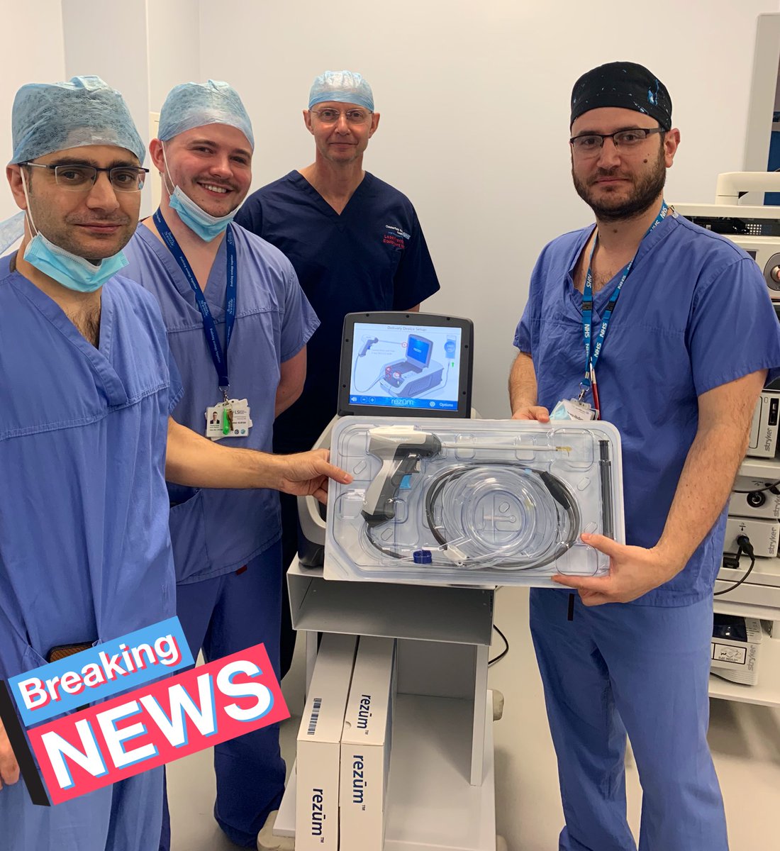 Osama AbuSanad (@osamaabusanad) on Twitter photo First #REZUM list ✅ <a href="/royalhospital/">Chesterfield Royal Hospital NHS FT</a> is the First & Only 🥇 #NHS trust in #SouthYorkshire & #NorthDerbyshire offering <a href="/REZUM/">rezum</a> (#Prostate Steam Ablation). More day-cases ➡️ reducing waiting list.
<a href="/DerbyTelegraph/">DerbyTelegraph</a> <a href="/bbchealth/">BBC Health News</a> <a href="/NHSGIRFT/">Getting It Right First Time (GIRFT)</a> <a href="/financeCRH/">DSFS Finance</a> <a href="/CQCpressoffice/">CQC Press Office</a> @NHSDDCCG First #REZUM list ✅ <a href="/royalhospital/">Chesterfield Royal Hospital NHS FT</a> is the First & Only 🥇 #NHS trust in #SouthYorkshire & #NorthDerbyshire offering <a href="/REZUM/">rezum</a> (#Prostate Steam Ablation). More day-cases ➡️ reducing waiting list.
<a href="/DerbyTelegraph/">DerbyTelegraph</a> <a href="/bbchealth/">BBC Health News</a> <a href="/NHSGIRFT/">Getting It Right First Time (GIRFT)</a> <a href="/financeCRH/">DSFS Finance</a> <a href="/CQCpressoffice/">CQC Press Office</a> @NHSDDCCG