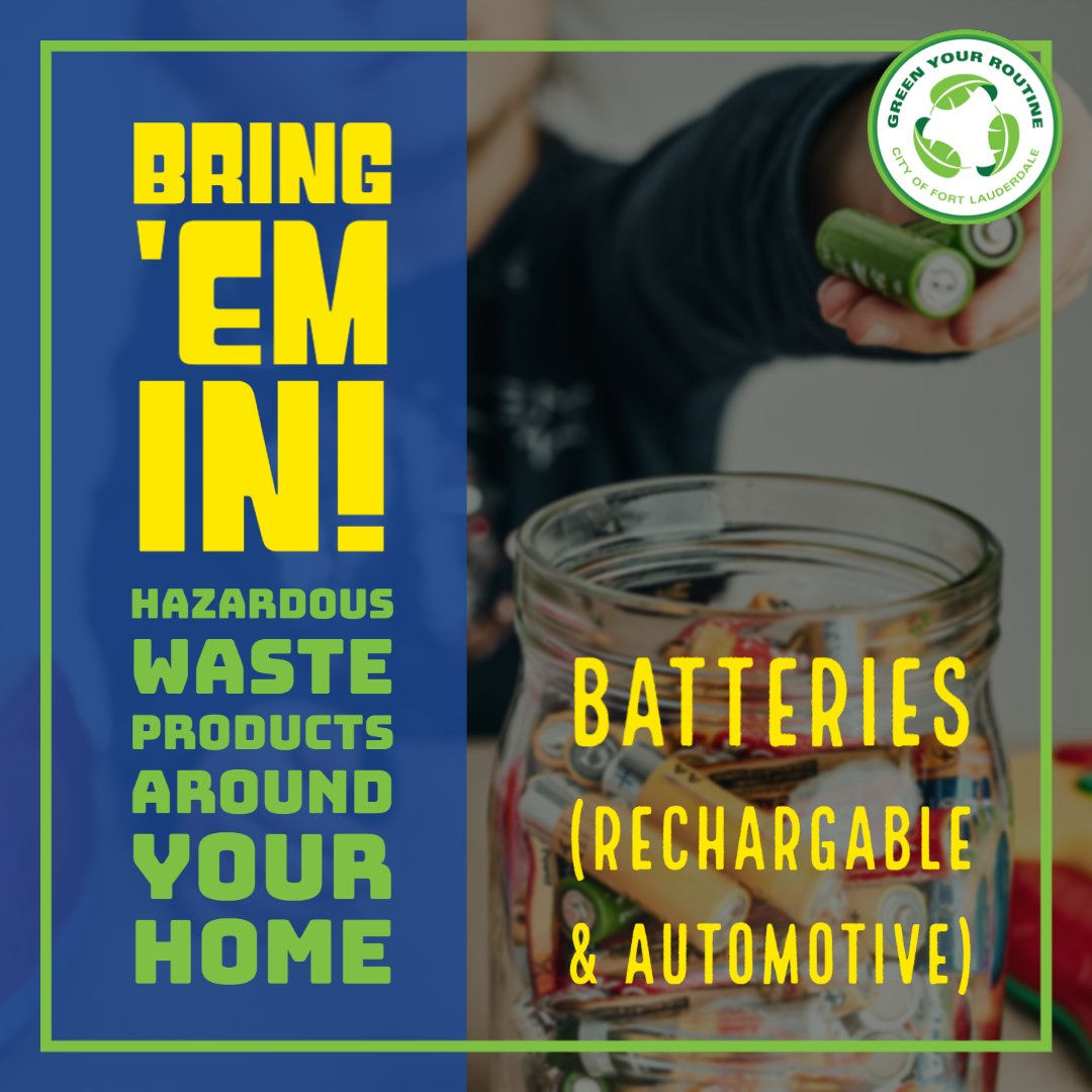 City of Fort Lauderdale on Twitter "Did you know that some household