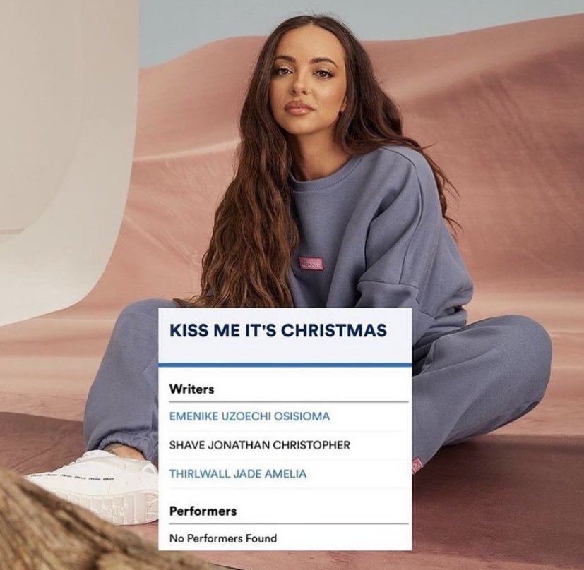 MixxSB's tweet photo. ข่าวลือ คุณ Jade Thirlwall ทำเพลงคริสต์มาสไว้ 
ชื่อเพลง Kiss Me It’s Christmas 
ประเด็นคือจะได้ฟังมั้ย จะปล่อยออกมามั้ย 
#JaedThirlwallSolo #JadeThrilwall https://t.co/2ZeEjpTbgH