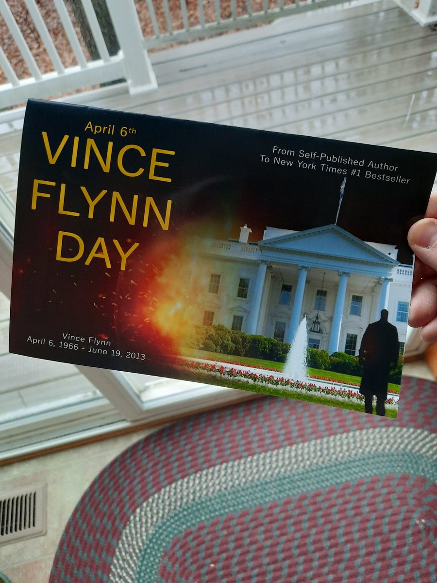 Got home and look what was in the mail, my #VinceFlynnDay card from <a href="/kbozarth1/">Kevin B Chill</a>!!!! Thank you so much.:)