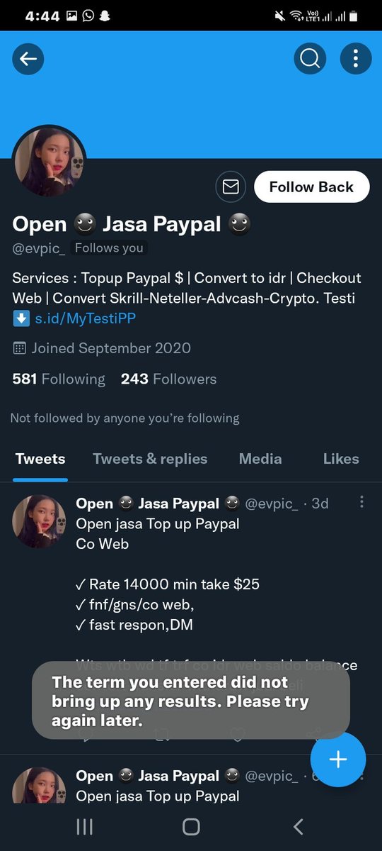 mkaylazs's tweet photo. MOOTS KU TOLONG, AKU KENA SCAM😭😭 https://t.co/prmKd4CuCv