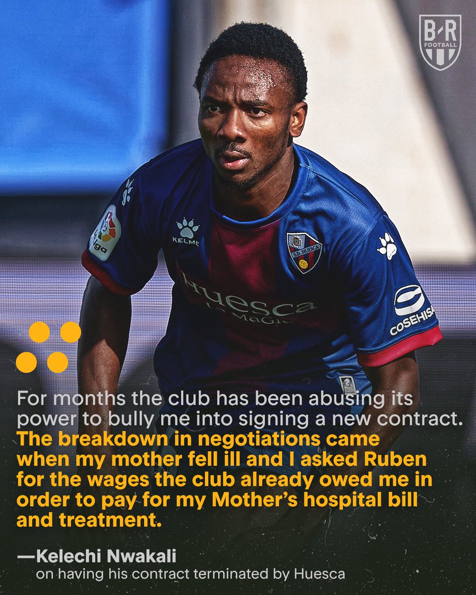 OKWU_ID's tweet photo. In an open letter Kelechi Nkwali accuses Spanish Division 2 side SD Huesca of terminating his contract for playing at the Africa Cup of Nations.

#RespectAfricanFootball https://t.co/62EP7XQQBi
