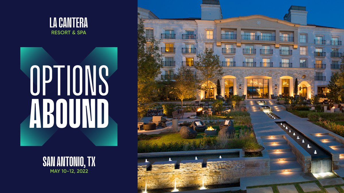 OptionsConf's tweet photo. Already registered for #OptionsConf2022? Don’t forget to book your hotel if you want to experience all the excellent features La Cantera Resort & Spa has to offer. https://t.co/DDY1XZOrwM @OptionsClearing #OptionsAbound #Conference #OptionsIndustry #Finance https://t.co/F3nF97Y5q9
