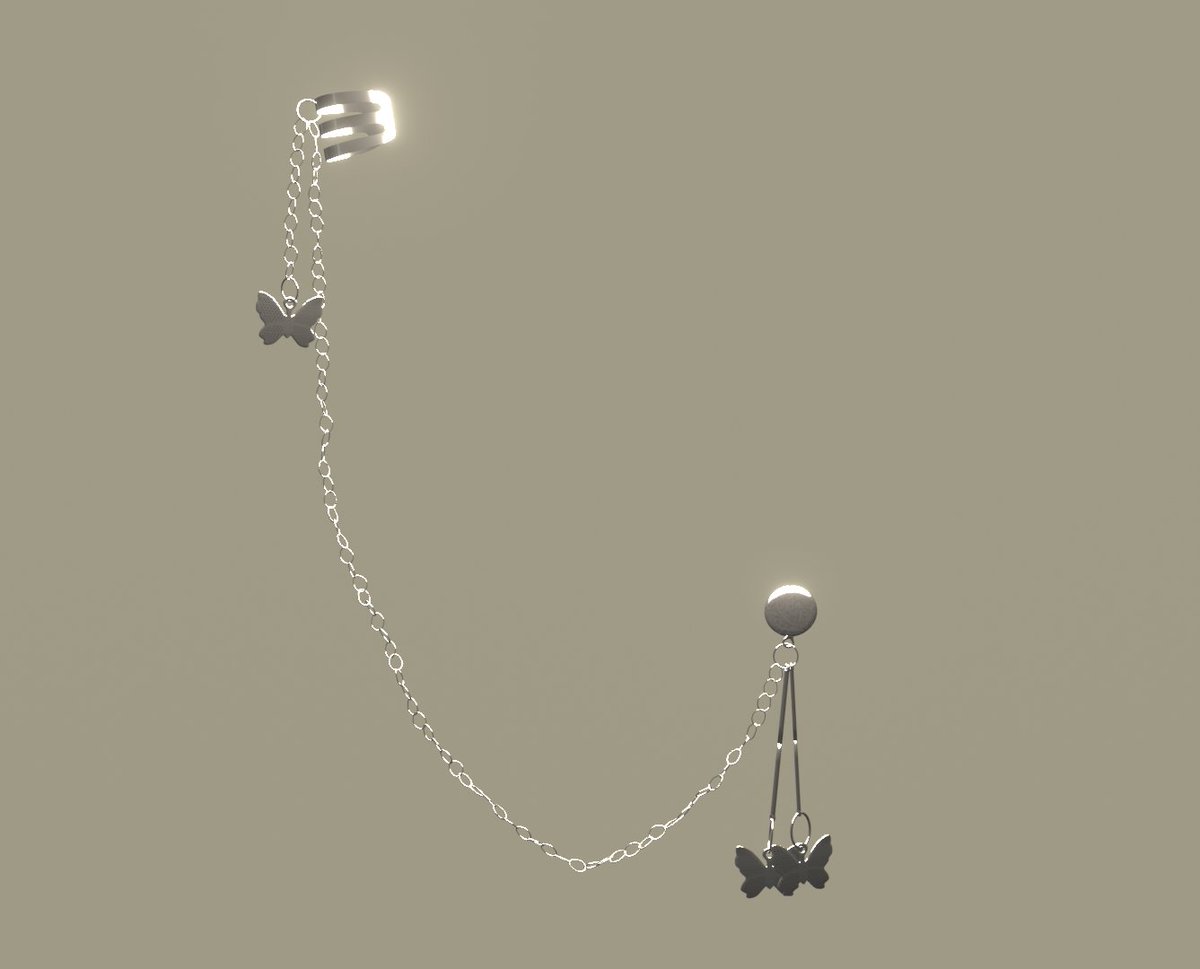 Ponsi__'s tweet photo. Made this free butterfly earring asset!
Got inspired by this butterfly earring I saw online and I thought I could make it.
 Go check it out on my gumroad <3! https://t.co/pXalmUAVEW https://t.co/vx488j7tch