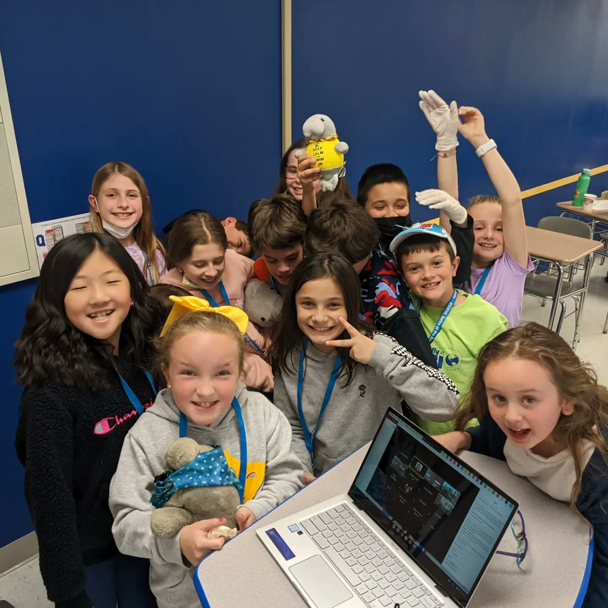 whbilibrary's tweet photo. Some shenanigans from our amazing Battle of the Books team this year, who got to connect with other schools in March! #nationallibraryweek #spartatude https://t.co/hjOzJI1KxO