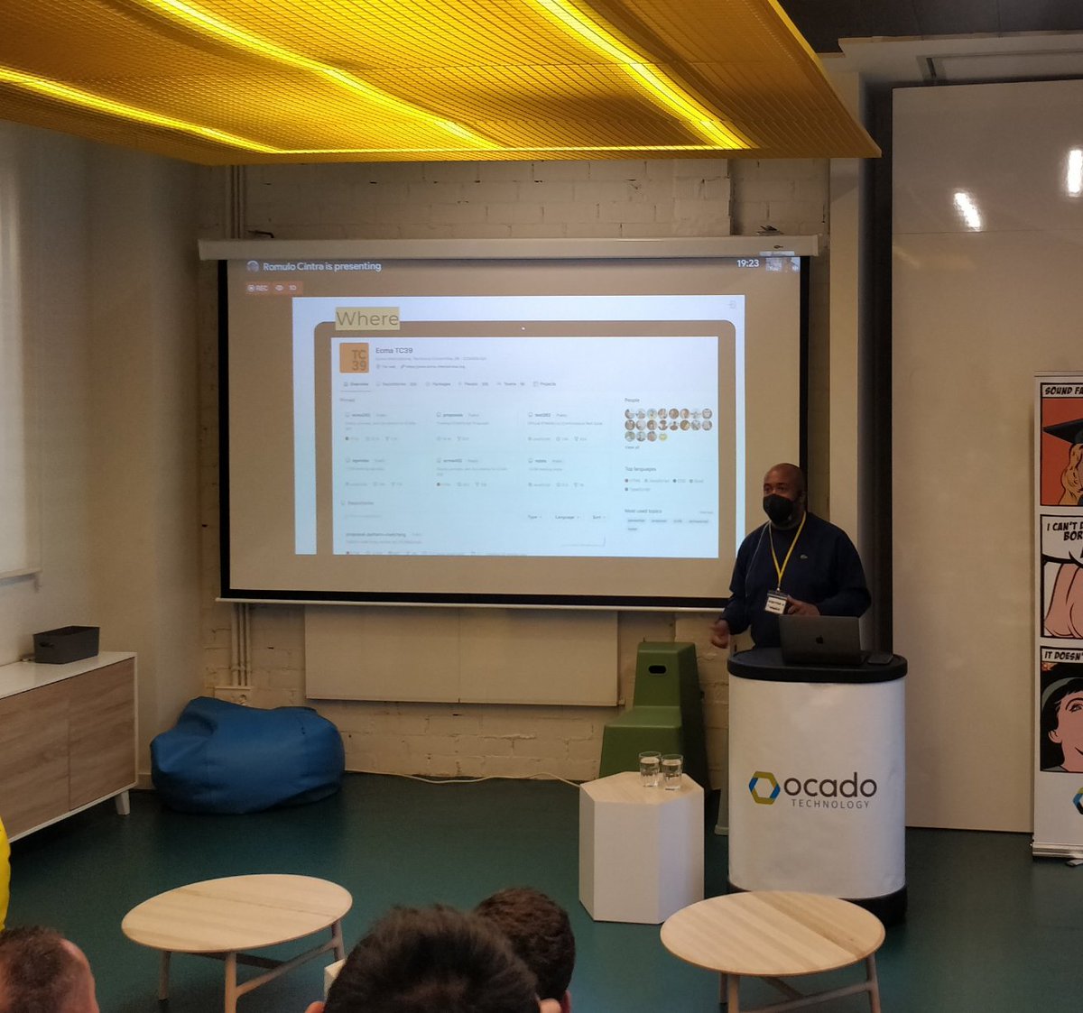 LucianiAurelien's tweet image. And first @BcnJS meetup I&apos;m going to since before the pandemic. Great to hear from Daniel Hicks @OcadoTechnology about &quot;Scaling frontend ecommerce development&quot; and @romulocintra about &quot;TC39 - From The Proposal To ECMAScript&quot;. Nice conversations with the attendees at #BarcelonaJS