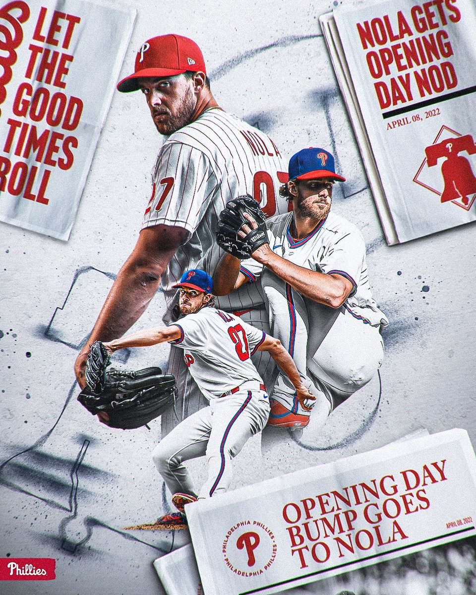 Phillies's tweet photo. Opening Day is Nola Day

#RingTheBell https://t.co/46Ox2Rhe2V
