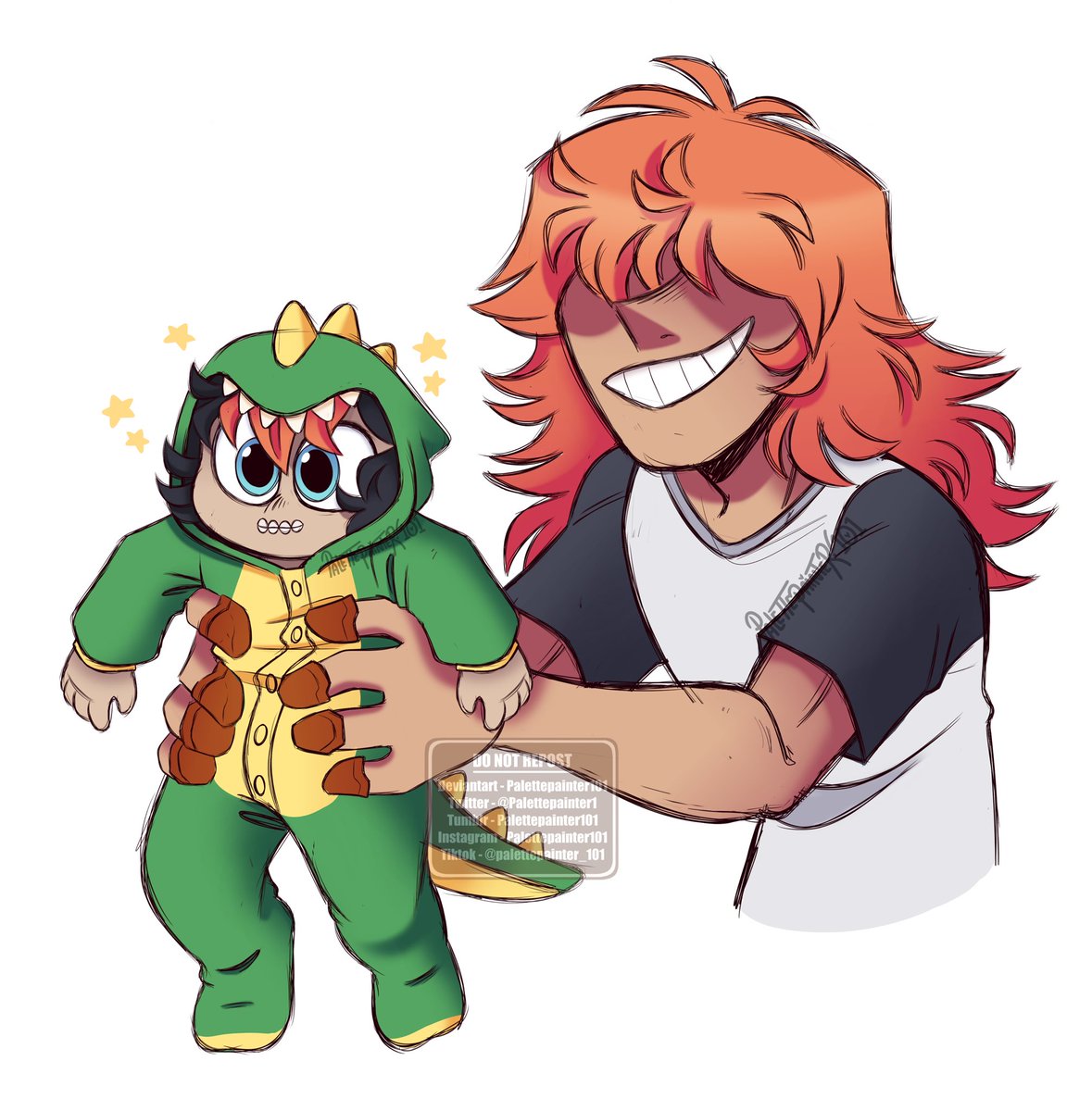 Palettepainter1's tweet photo. Two dads looking forward to embarrassing their kid when she’s older 
DO NOT REPOST/EDIT/COPY/TRACE MY ART OR OC!!!
#MyHeroAcadamia #Ectoloader https://t.co/5tcaOO3EtT
