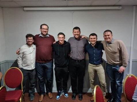 hussla4's tweet photo. Good evening with my cricket sponsor @FutBalFinance at the @Official_STFC sponsors dinner.
Thanks to @chrisrooks1982 for the invite and to @LouieBarry6 for being great as the player on our table
#STFC #FutureBalance https://t.co/quOugQBvPs