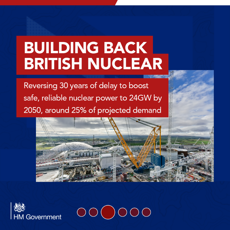 SciTechgovuk's tweet photo. NEW📢Energy Security Strategy to make cleaner, more affordable energy in the UK, for the UK

🌱accelerating wind, nuclear, solar &amp; hydrogen
⚡95% electricity to be low carbon by 2030
👷over 40k more green jobs

Boosting our independence, security &amp; growth

https://t.co/LyJyMQHV5A