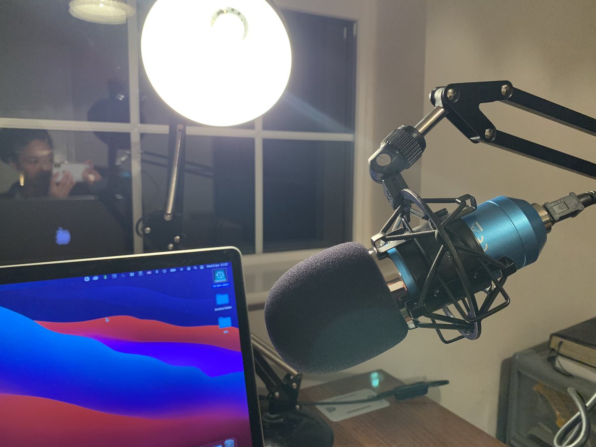 After a series of mishaps, great to finally be back in the “studio”! Had forgotten how much I love doing this.. #podcasting #terpcast #backsoon