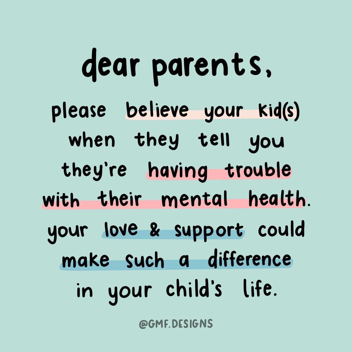 hey parents please support your children and their mental health