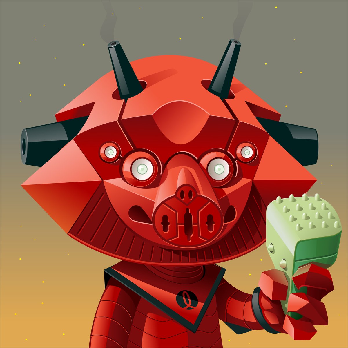 The Tlaloc-Growlie comes from a far away land where mystical Gods created its armor, will you be the proud owner of this 1/1 piece? Go bid at the auction: opensea.io/assets/0x495f9…

<a href="/TLaloCorral/">TLaloC</a>