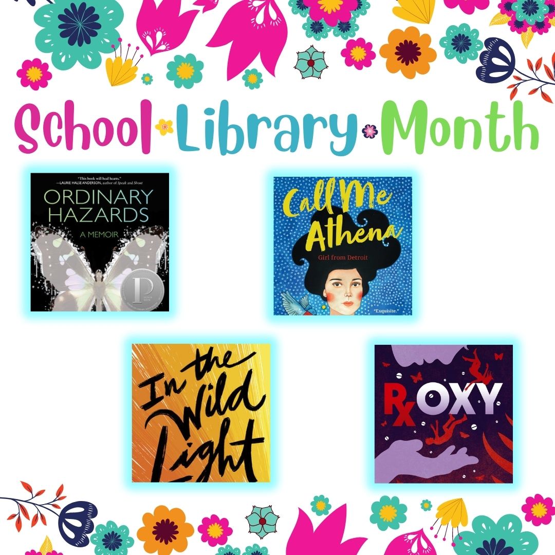 I couldn't let #SchooLibraryMonth go by w/out highlighting my top 4books that took my breath away this school yr. Of course 3 of them are perfect for #PoetryMonth! Thank you @jeffzentner @NealShusterman @nikkigrimes9 @ColbyCedar for your incredible work! #txasl_slm