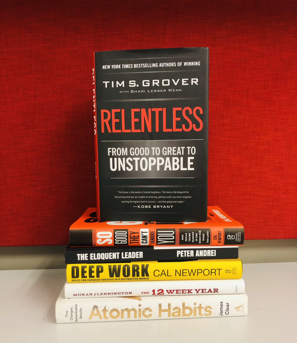 Q2 books of choice. I have to not only be an advocate for myself, but it is my responsibility to remain sharp for those that need me to perform a key role in their development. 
First up…Relentless 
#leadershipmindset  #development  #engage #empowerment #educate #skillsforlife