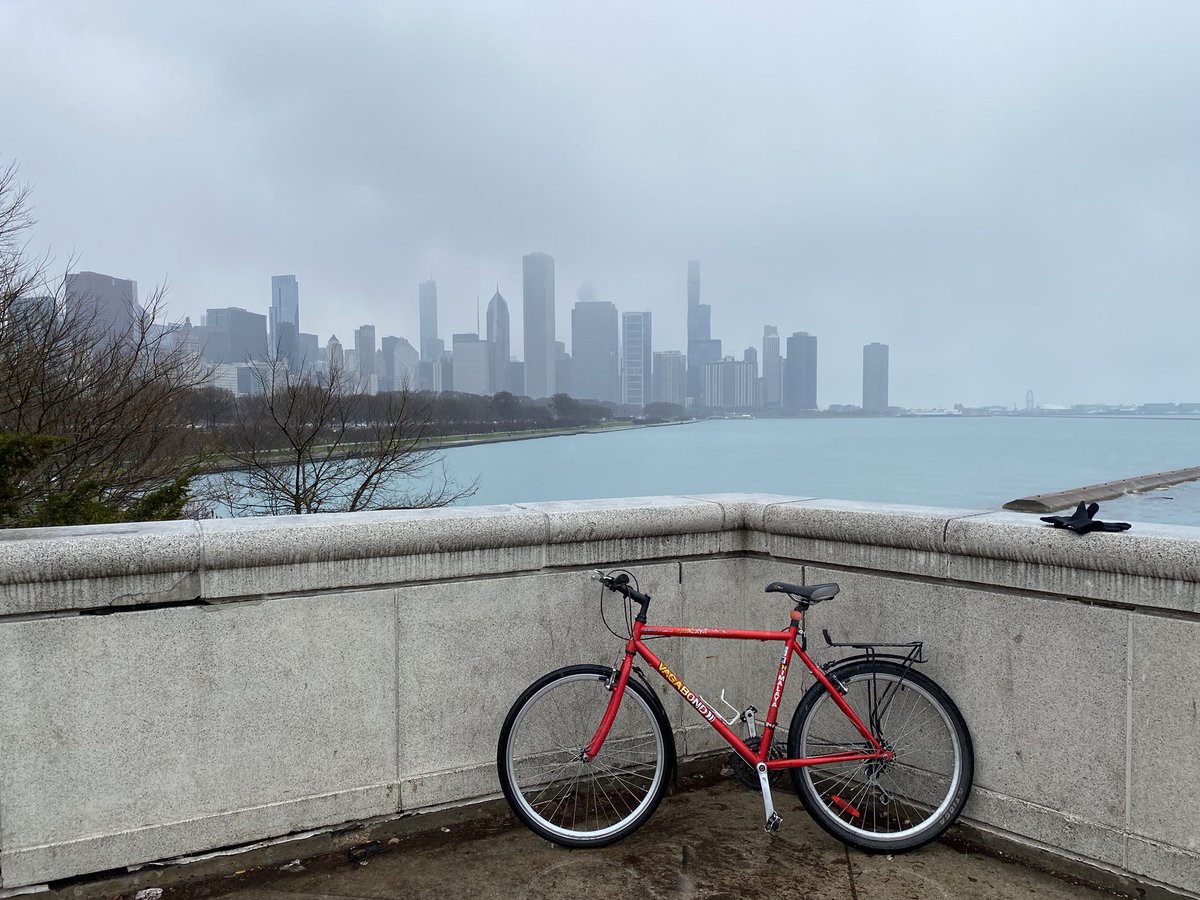 First bike ride in Chicago- ok the weather wasn’t the best, but it was great to get out!