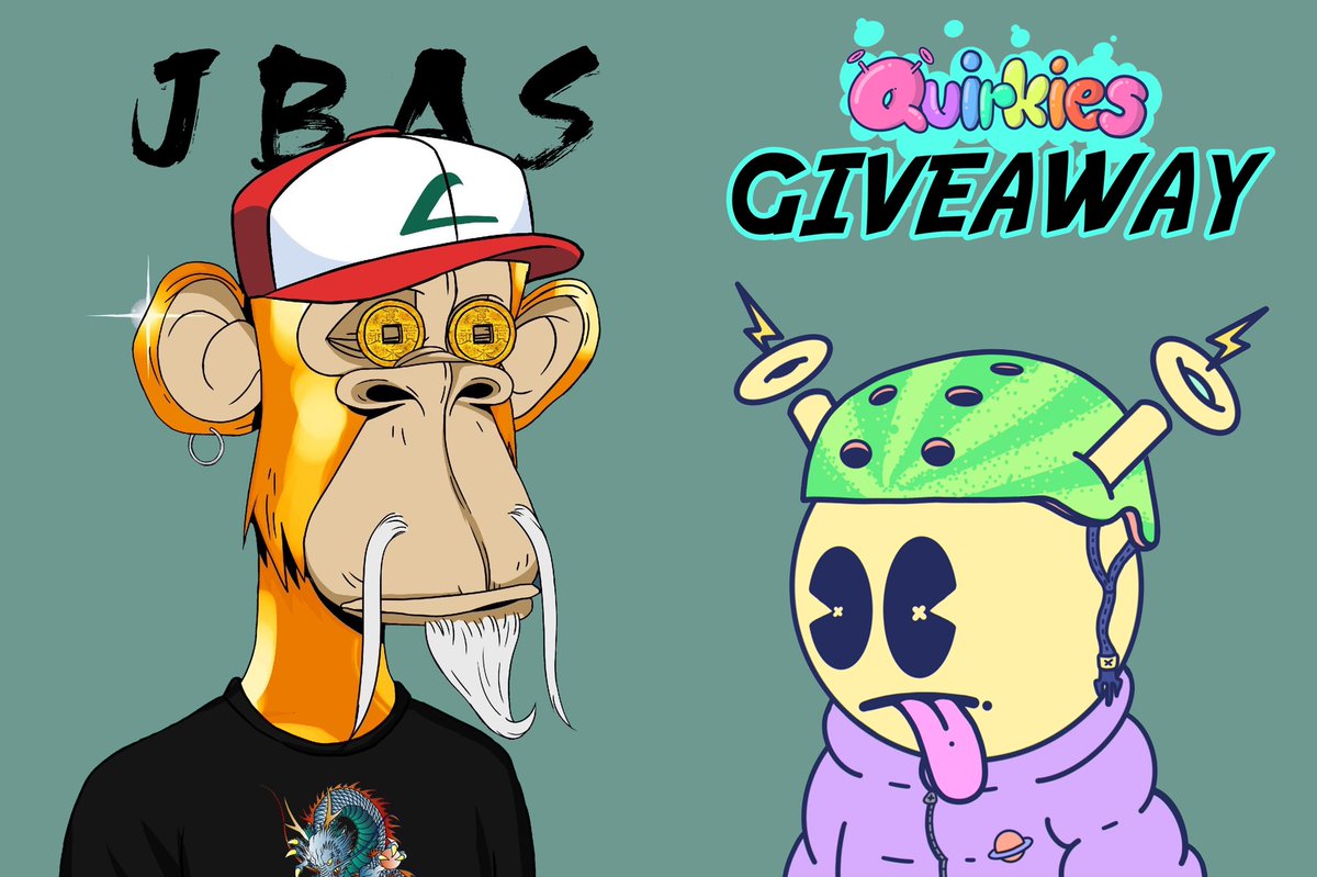 JBAS ❤️ <a href="/quirkiesnft/">Quirkies</a> So we are GIVING AWAY 1 Worth 3 ETH!

#quirkies 3711 (3 ETH-10.000$)

Rules to Enter
⛩ Follow <a href="/Japanese_BAPES/">Japanese Born Ape Society</a> &amp; <a href="/Zenkon802/">Zenkon.eth</a> 
⛩Like, RT &amp; Tag 3 frenz
⛩Join discord.gg/jbas

Winner announced on the 15th of April at 5PM EST

#NFT #NFTGiveaway #JBAS