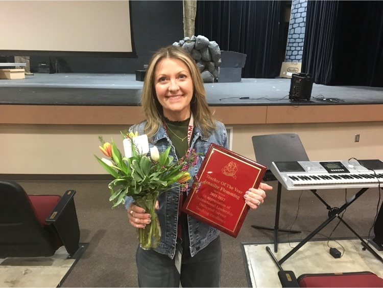 Madison Central School District Teacher of the Year Jennifer Flemming. Mrs Flemming is a 6th grade Reading and Social Studies teacher at Madison Middle School.