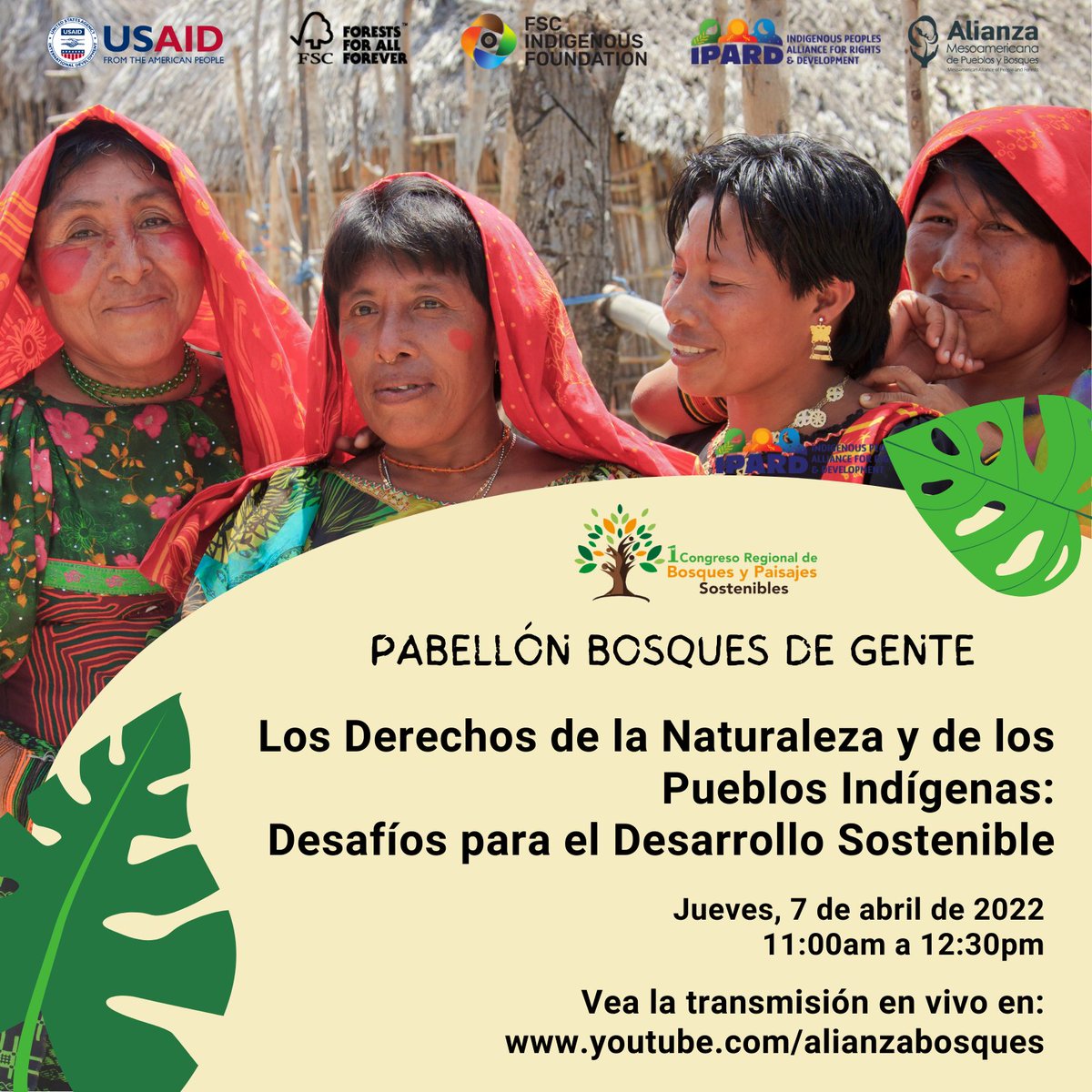 fsc_if's tweet photo. Únase a nosotros el jueves 7 de abril para un diálogo sobre los desafíos del desarrollo inclusivo a través de diversos ángulos en el contexto actual de Panamá.

Vea la transmisión en vivo aqu��: https://t.co/KrDeyxMwKn 

#PueblosIndigenas #DerechosIndigenas #DerechodelaNaturaleza https://t.co/AD7RBGhSiw