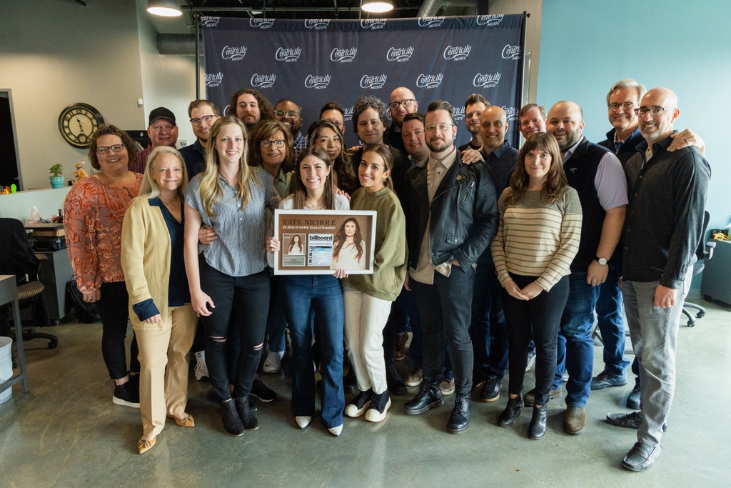 We loved celebrating Katy Nichole on her #1 Billboard Hot Christian Songs for 'In Jesus Name (God of Possible)' We couldn't be more excited and proud of you, Katy! 🤍🕊️