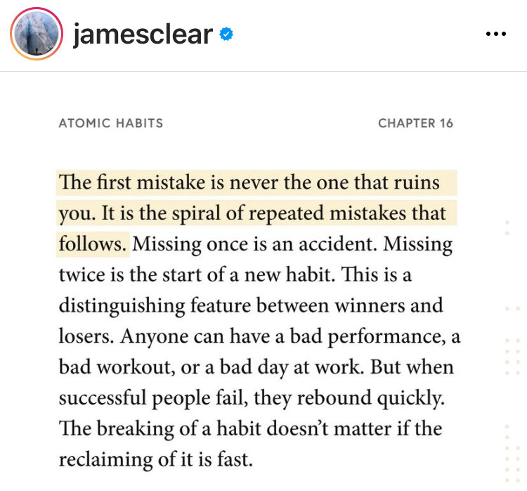 getupliving's tweet photo. Failing happens; #GetUp &amp; rebound quickly to be a success.
Bad verbs happen to good nouns.
⁦@JamesClear⁩ https://t.co/mCnLkBXCD7