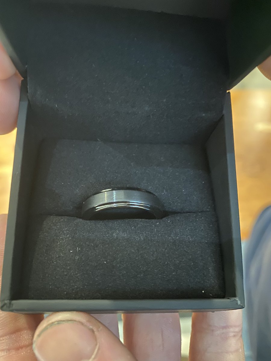 K_a_t_a_s_t_i_c's tweet image. Got the wedding bands. Only 5 months away. 🤍🖤