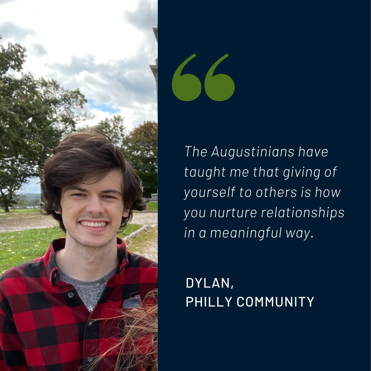Featured Vol: Dylan! This year he's learned the immigration process at his service site, how much thought and care needs to be put into community life in order for it to thrive, and that questioning is an integral part of growing in faith.