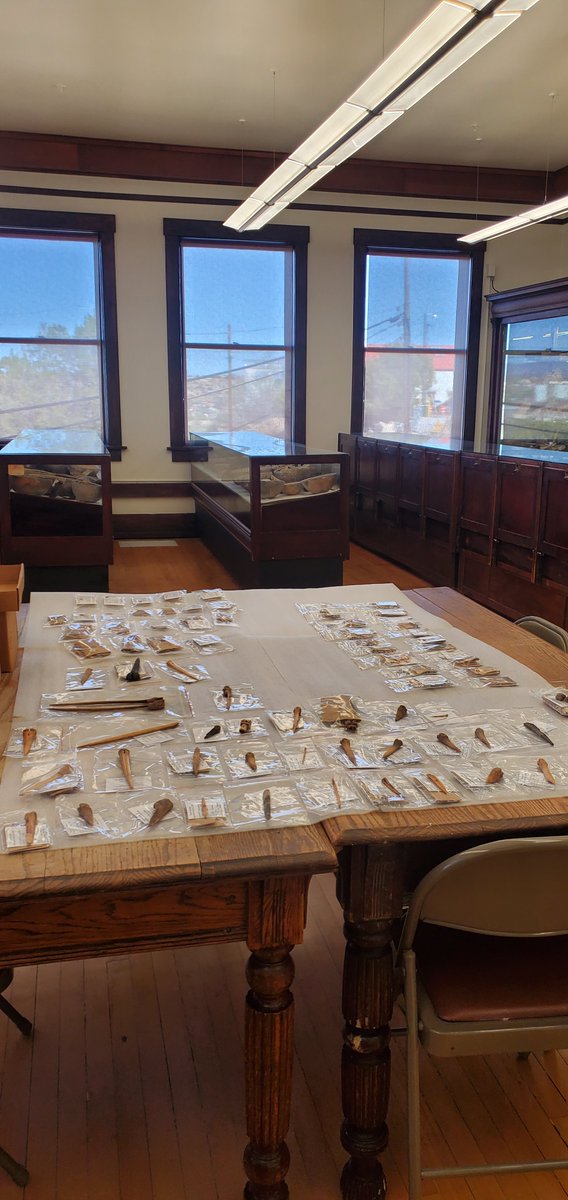WNMUMuseum's tweet photo. Here is a look at last Friday (April 1st), Archaeologist in Action with Museum Director Dani Romero!  Bone tools and projectile points were the focus. 

Keep following us to see what the topic of our next Archaeologist in Action on Friday, April 22nd will be!!!
#WNMUMuseum https://t.co/uqnWqP0hDW