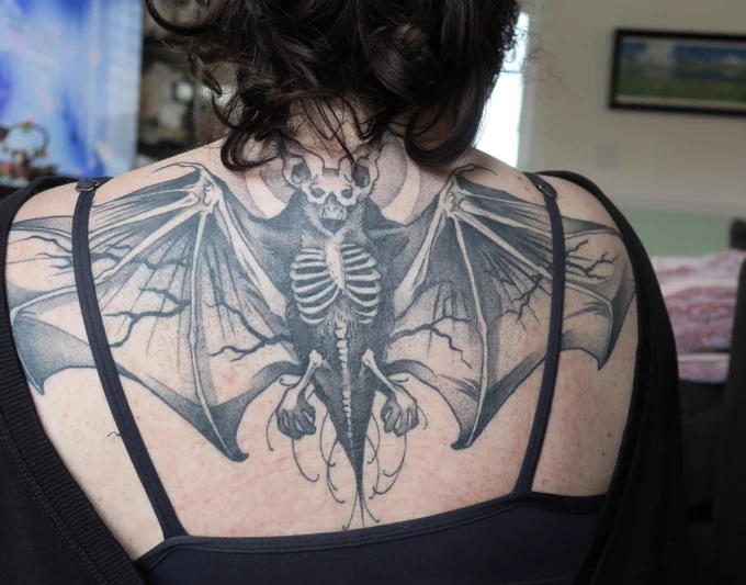 is there something on my back? 
