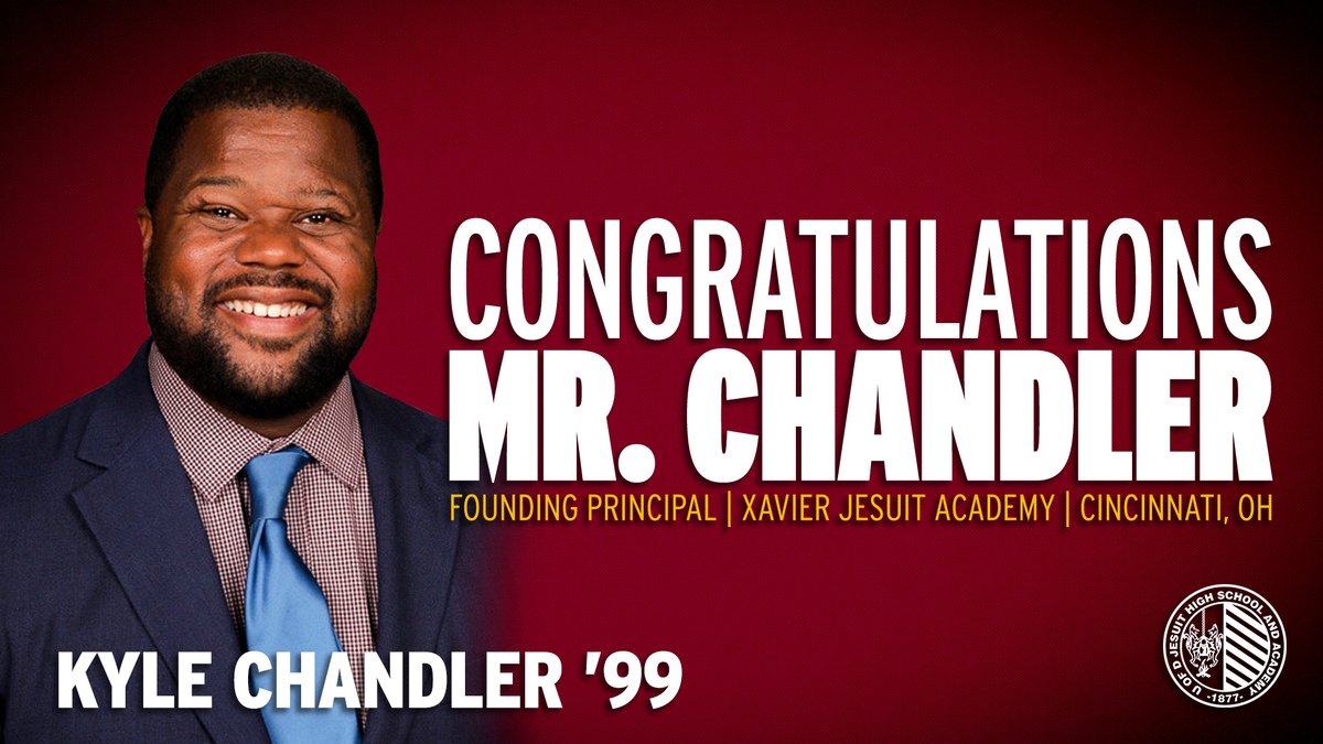 Please join us in congratulating Mr. Kyle Chandler '99 on being named the Founding Principal at Xavier Jesuit Academy in Cincinnati. We thank Mr. Chandler for his 19 years of service to the U of D Jesuit community and for his role in building countless men for others. #AMDG