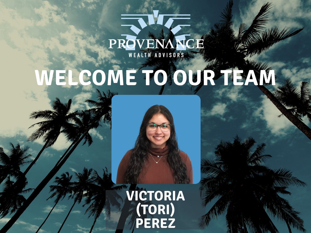 ProvWealth's tweet photo. #ProvTeam is so excited to welcome our newest team member, Victoria (Tori) Perez! Tori joins us as an operations associate in our Ft. Lauderdale office. Welcome, we are so happy to have you! #newhire https://t.co/qqxmDuh6su