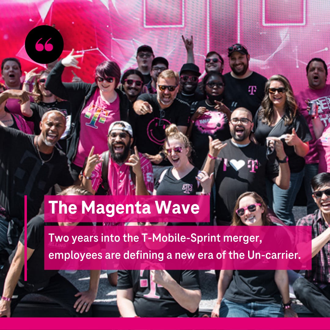#TeamMagenta is feeling proud because we're still riding the magenta wave 😎 #WeWontStop t-mo.co/3LKxyxw