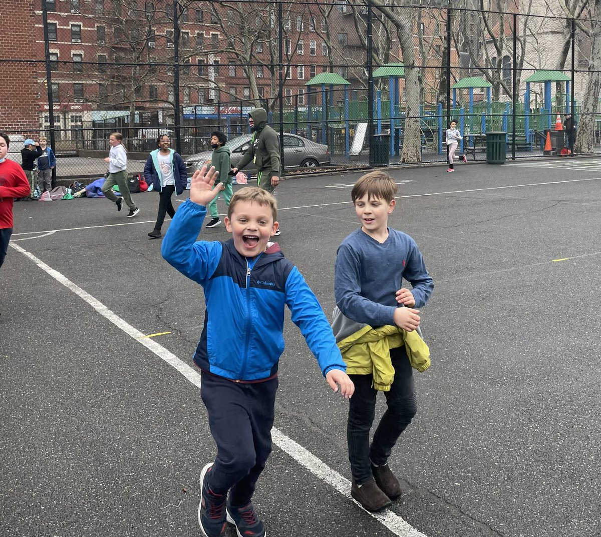 Our running 🏃🏻‍♂️ club targets stretching, proper form, and most important of all, establishing a love ❤️ for #running Future ⁦<a href="/nycmarathon/">TCS New York City Marathon</a>⁩ runners ⁦<a href="/nyrr/">New York Road Runners</a>⁩ #UpperWestSide #nyc