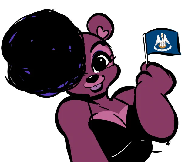Okay, it's official, Sugarberry was born in New Orleans, Louisiana! (or the equivalent of the region in my characters' world) 