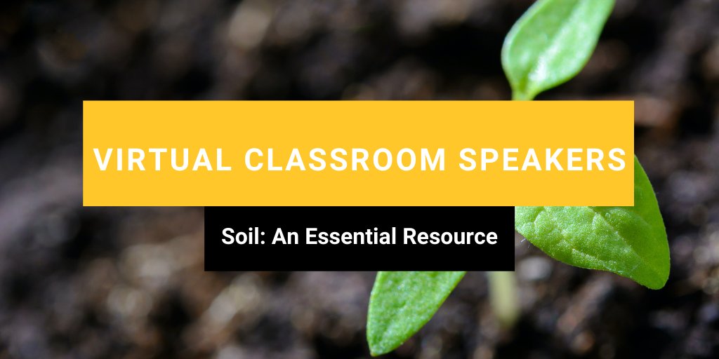 Teachers &amp; Educators, is your class learning about #soil? 

Request a virtual speaker to teach your students about soil and its relationship to plants, insects, bacteria, and more 🐛🍄🌱

For a full list of workshops &amp; to request a speaker visit: bit.ly/2TsotjK #onted
