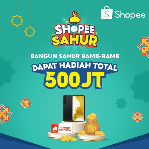 primasheva44's tweet photo. Bangunin 4 teman buat Sahur, langsung dapat koin Shopee &amp; kesempatan memenangkan HP Samsung Galaxy S22 dan Shopeepay! Hanya sampai 1 Mei. https://t.co/ApEu7NbWZi https://t.co/iWz6ssGpEV