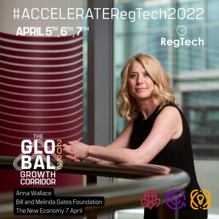 regtech_1's tweet photo. Come and hear @gatesfoundation Anna Wallace discuss RegTech and SupTech opportunities to safeguard consumers and new entrants to the financial system #regtech https://t.co/IWfnbcf97u https://t.co/n919tA5qO8