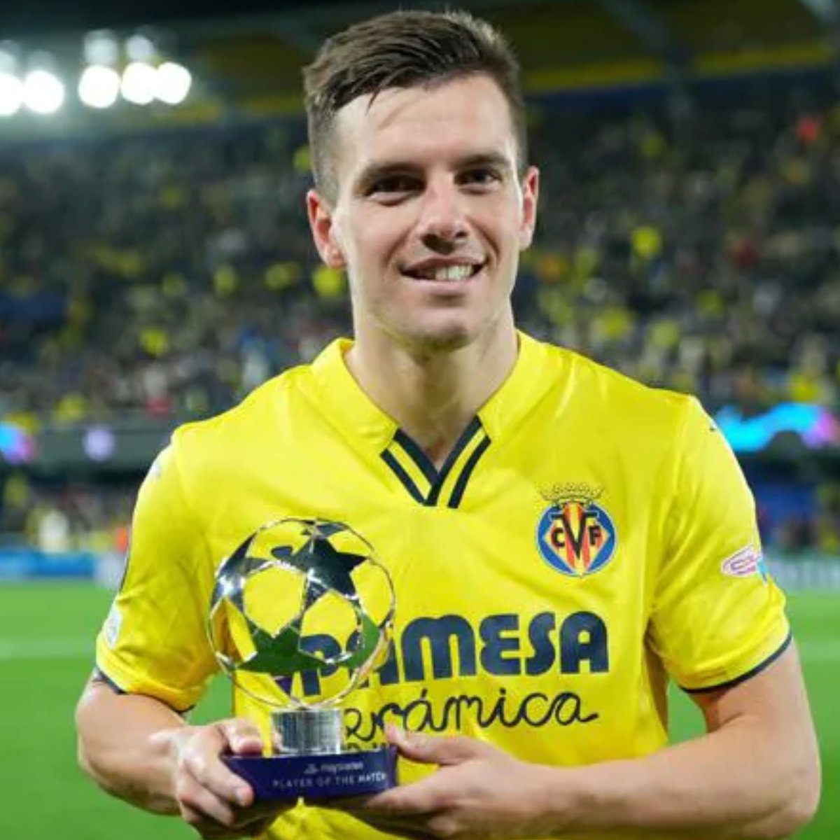 InvictosSomos's tweet photo. ¿El MVP en el triunfazo del Villarreal contra el Bayern Munich? Gio Lo Celso. El argentino fue el futbolista que más ocasiones generó (5), el jugador que más faltas recibió (3) y el elemento del Villarreal que más duelos ganó (8). RECITAL. https://t.co/Kdon7HQsrR