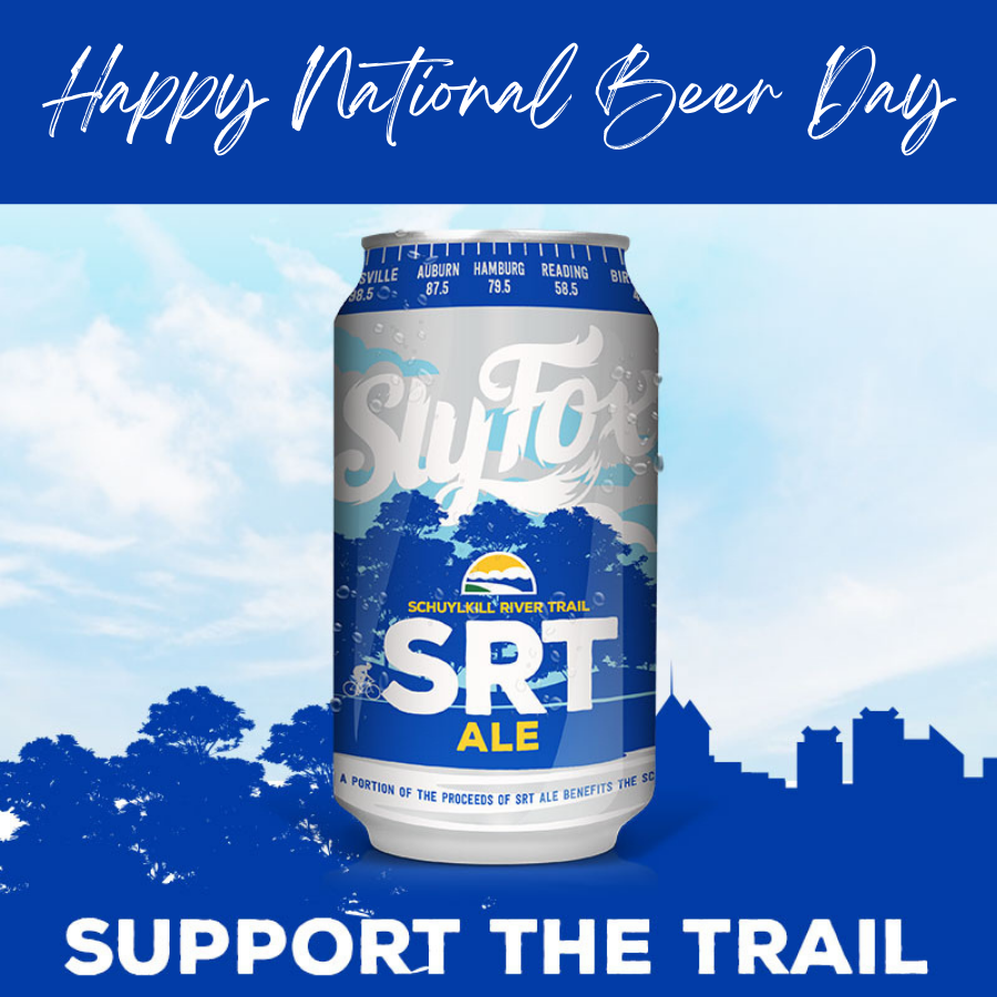 🍻Today is #NationalBeerDay and we want to thank our long-time partner <a href="/SlyFoxBeer/">Sly Fox Brewing Co</a> . Sly Fox produces the "SRT Ale" which benefits the #SchuylkillRiverTrail. Every year, SRG partners with Sly Fox for the SRT SPREE. Learn more at schuylkillriver.org/programs-proje….