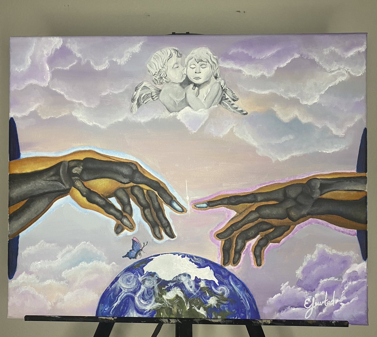 jakara_f's tweet photo. The Artist.     &amp;.  Favorite Painting😮‍💨 https://t.co/1TYpiWb01B